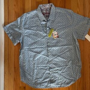 Robert Graham Light Blue Floral Button Down Shirt